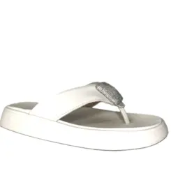 SANDALIA NAPA TURIM BRANCO OFF MOLECA