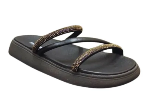 SANDALIA TIRA PRONTA VENEZA MOLECA PRETO